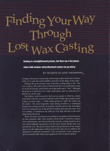 Lost Wax Casting LJ Feb 2001